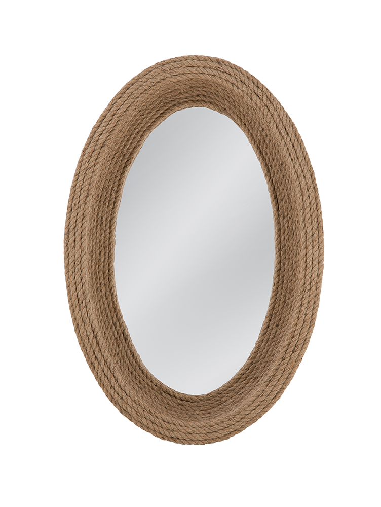 Bassett Mirror - Regatta 36" Natural Oval Wall Mirror - M4961 view 1