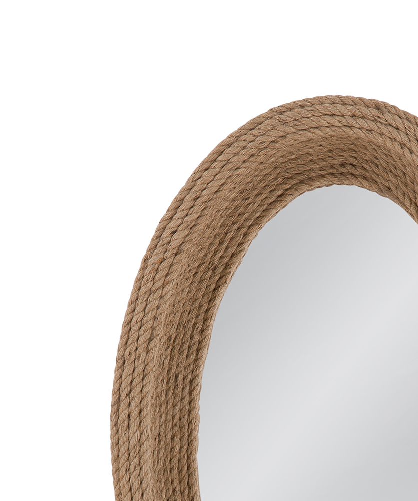 Bassett Mirror - Regatta 36" Natural Oval Wall Mirror - M4961 view 3