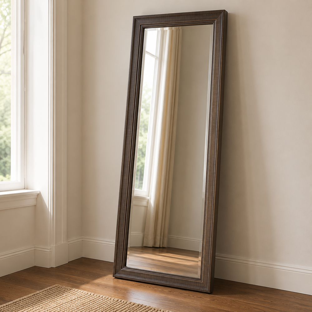 Bassett Mirror - Ren 76" Brown Floor Mirror - M5052B view 3