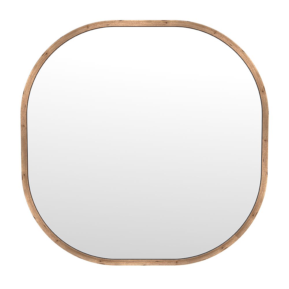 Bassett Mirror - Richards 42" Brown Square Wall Mirror - M4414 view 1
