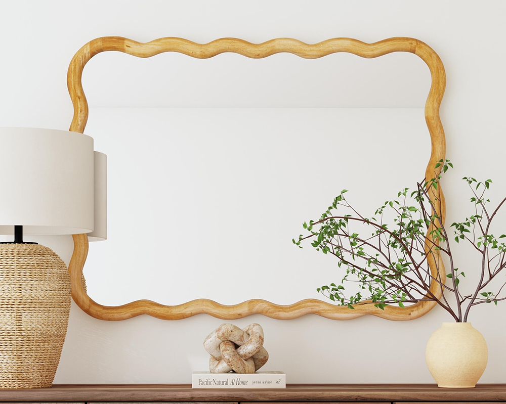Bassett Mirror - Rider 48" Brown Rectangular Wall Mirror - M5123 view 6