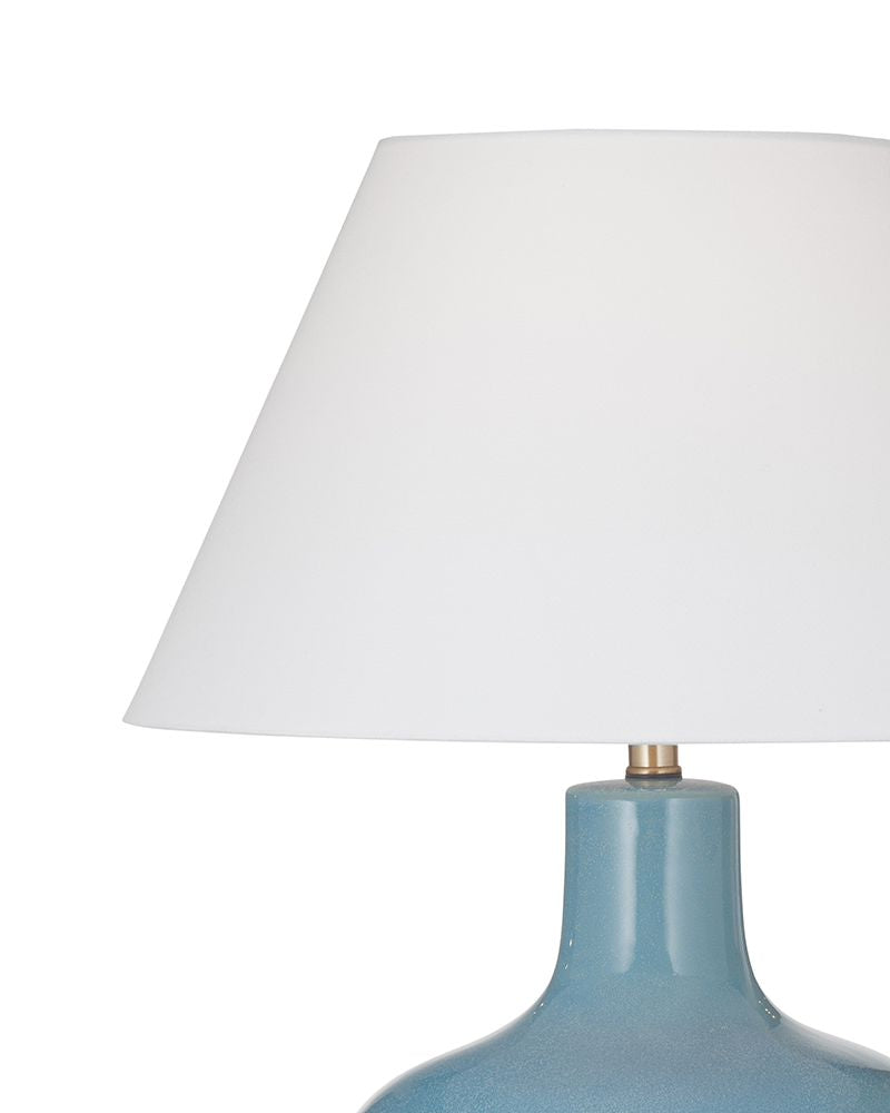 Bassett Mirror - Rivage 28" Light Blue Ceramic Table Lamp - L4814T view 2