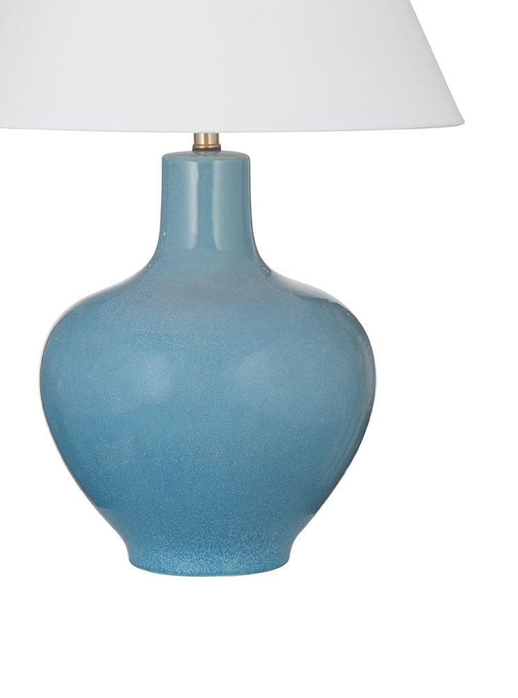 Bassett Mirror - Rivage 28" Light Blue Ceramic Table Lamp - L4814T view 3