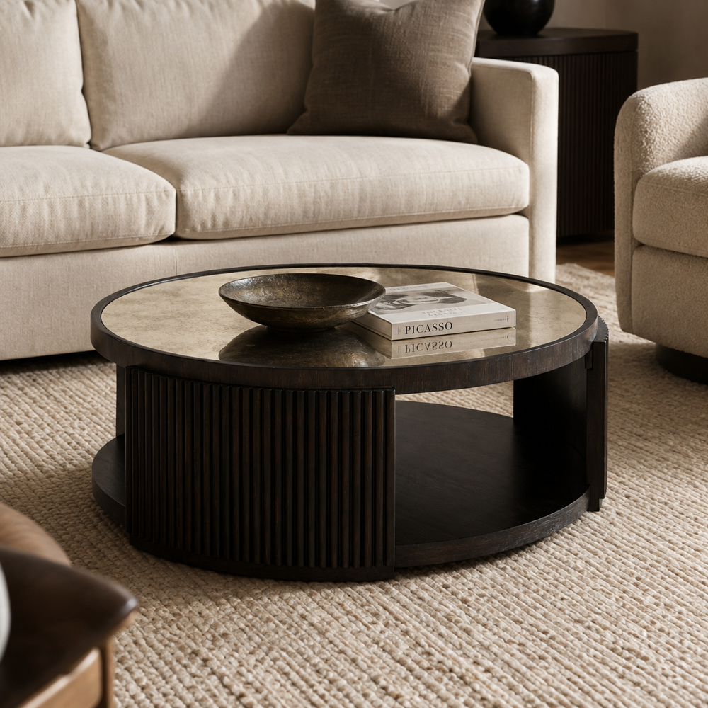 Bassett Mirror - Rivera Mirrored Coffee Table - 5573-LR-120 view 6