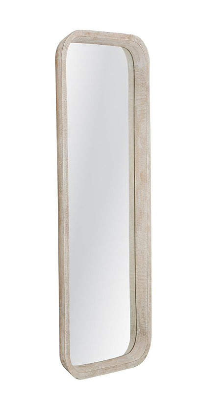 Bassett Mirror - Ronan Whitewashed Wood Wall Mirror - M5392 view 2
