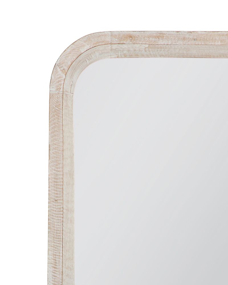 Bassett Mirror - Ronan Whitewashed Wood Wall Mirror - M5392 view 3