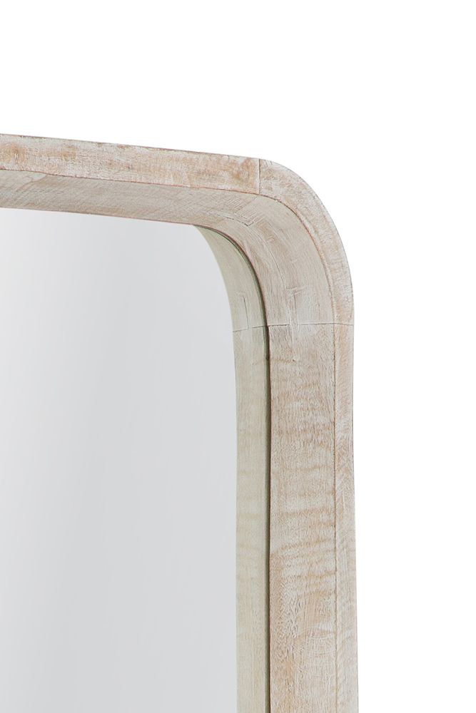 Bassett Mirror - Ronan Whitewashed Wood Wall Mirror - M5392 view 4