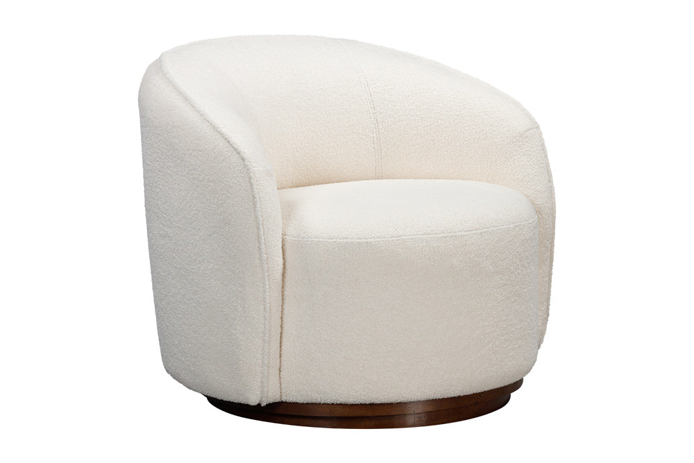 Bassett Mirror - Rory Accent Chair in Ivory Boucle Fabric - 2550-LR-805 view 1