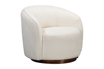 Bassett Mirror - Rory Accent Chair in Ivory Boucle Fabric - 2550-LR-805 view 1