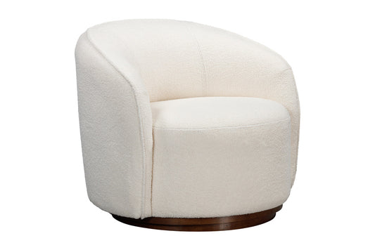 Bassett Mirror - Rory Accent Chair in Ivory Boucle Fabric - 2550-LR-805 view 1