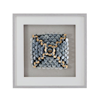 Bassett Mirror - Roselle Silver Shadow Box Wall Art - 7500-784 view 1