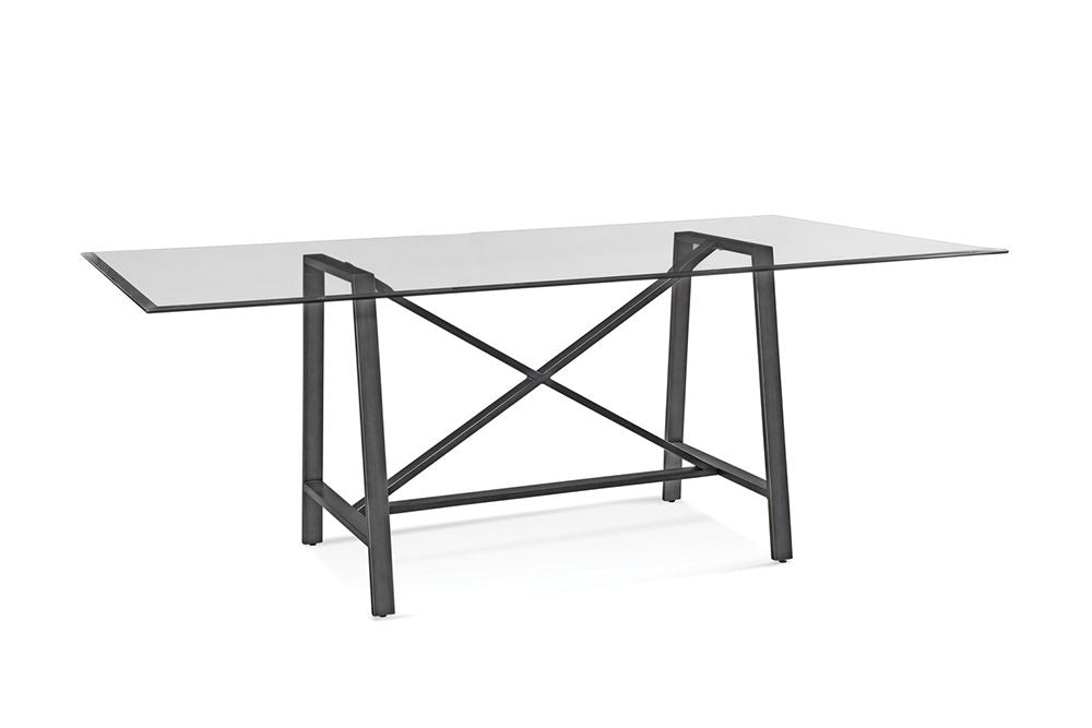 Bassett Mirror - Ross 72" Glass-Top Dining Table - 9150-601-486 view 1