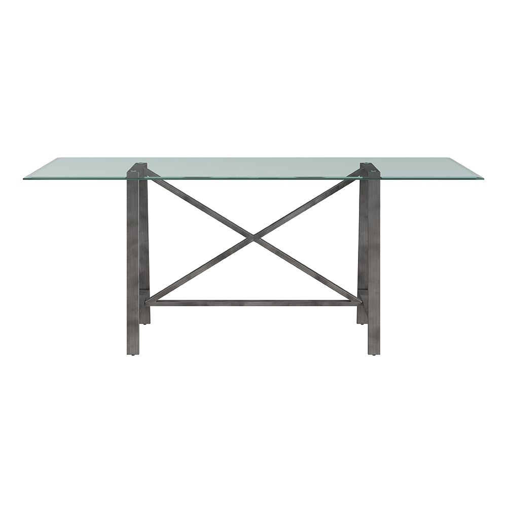Bassett Mirror - Ross 72" Glass-Top Dining Table - 9150-601-486 view 2
