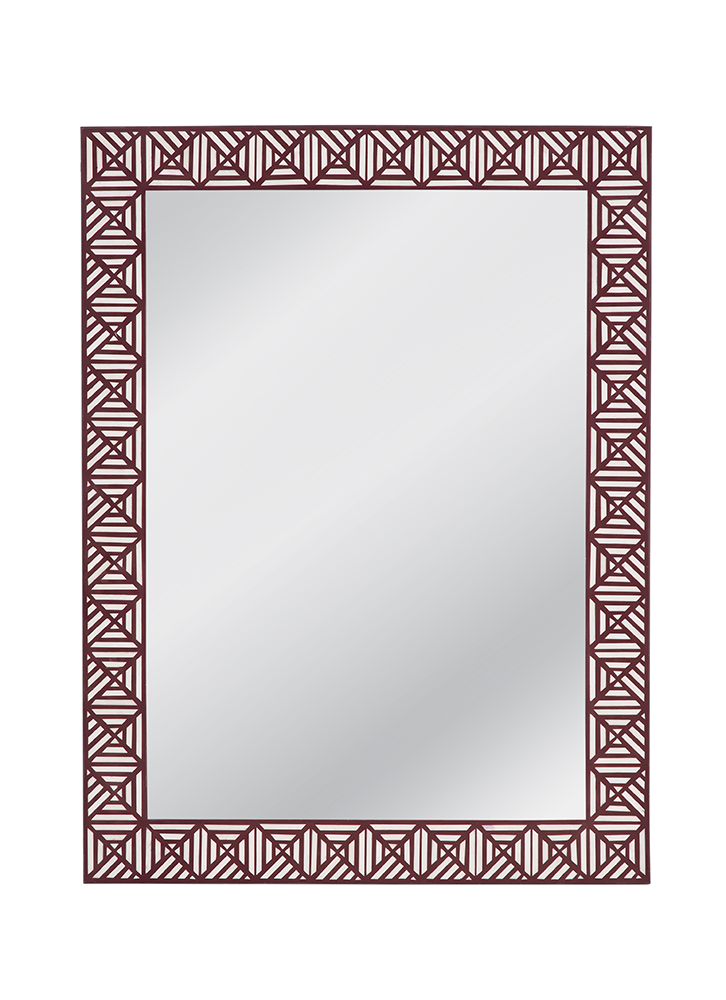 Bassett Mirror - Rouge 48" Red Rectangular Wall Mirror - M5111 view 1
