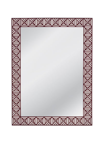 Bassett Mirror - Rouge 48" Red Rectangular Wall Mirror - M5111 view 1