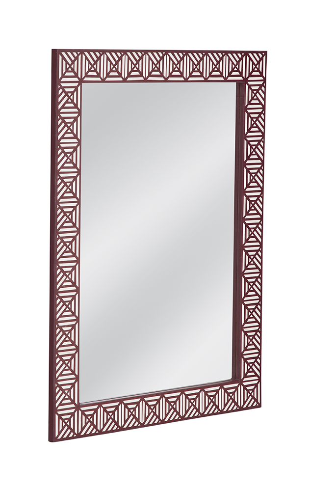 Bassett Mirror - Rouge 48" Red Rectangular Wall Mirror - M5111 view 2