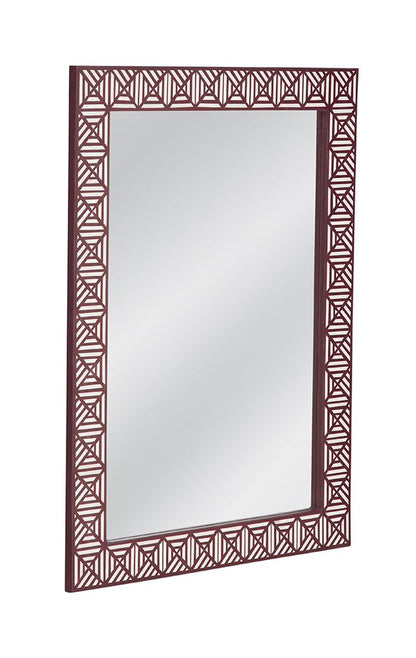 Bassett Mirror - Rouge 48" Red Rectangular Wall Mirror - M5111 view 2