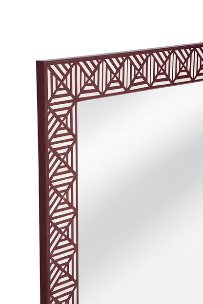 Bassett Mirror - Rouge 48" Red Rectangular Wall Mirror - M5111 view 3
