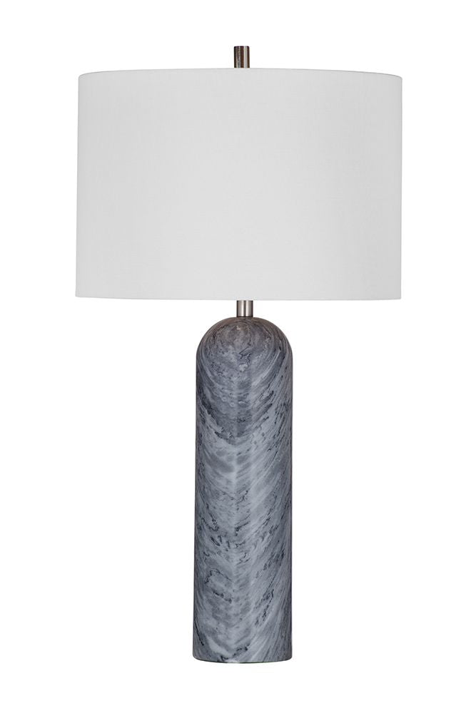 Bassett Mirror - Sassandra 28" Gray Marble Table Lamp - L4398T view 1