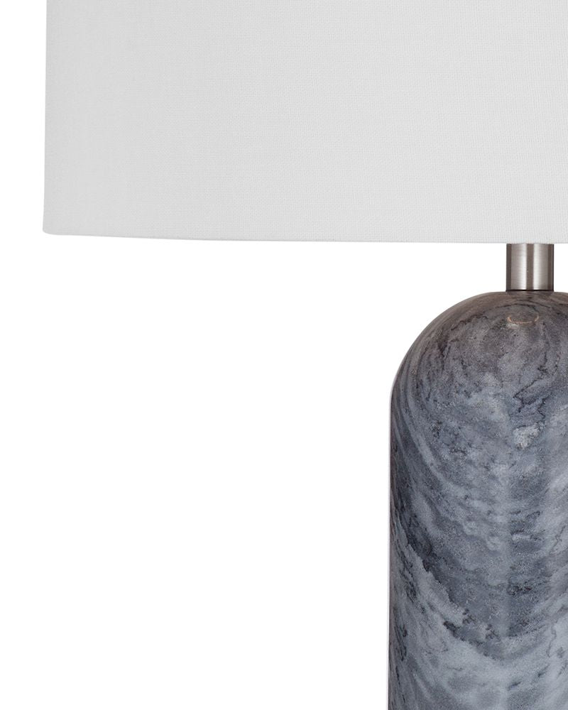 Bassett Mirror - Sassandra 28" Gray Marble Table Lamp - L4398T view 2