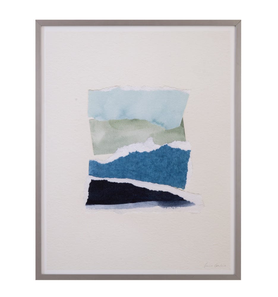 Bassett Mirror - Seaside Color Study I Framed Print in Blue - 9902-270A view 1