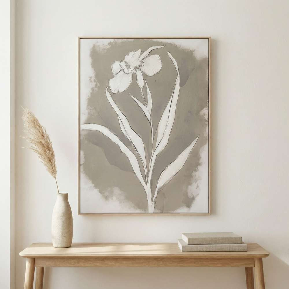 Bassett Mirror - Serene Botanical II Green Floral Framed Canvas - 7301-138 view 4