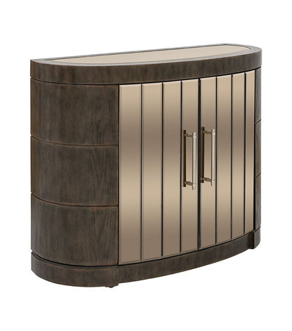 Bassett Mirror - Serrano 44" Rustic Oak Mirror Four-Door Storage Cabinet - 2541-LR-508 view 1