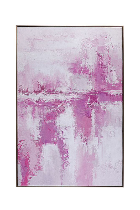 Bassett Mirror - Settled Purple Abstract Framed Canvas - 7300-969 view 1