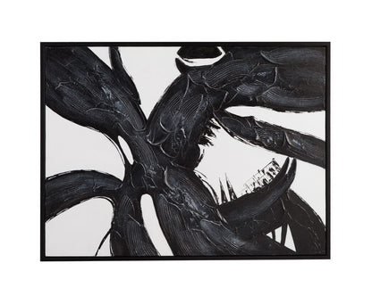 Bassett Mirror - Shadows Fall Framed Canvas in Black Frame - 7301-045 view 2
