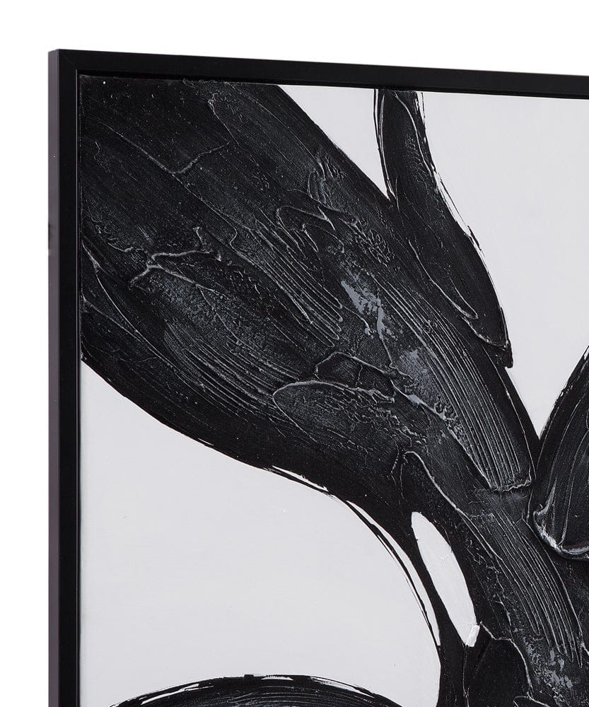 Bassett Mirror - Shadows Fall Framed Canvas in Black Frame - 7301-045 view 4