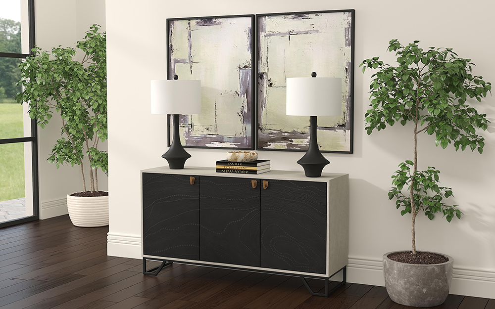 Bassett Mirror - Sherwood Gates Green Abstract Framed Canvas (Set of 2) - 7301-104 view 5