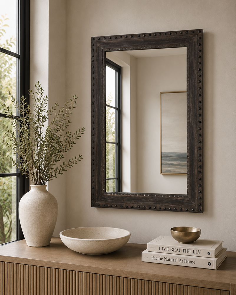 Bassett Mirror - Shiva 42" Gray Rectangular Wall Mirror - M4939 view 4