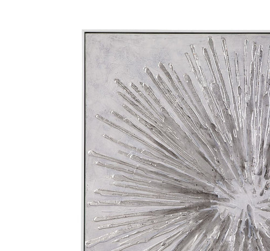 Bassett Mirror - Silver Abstract Framed Canvas - 7300-950 view 2