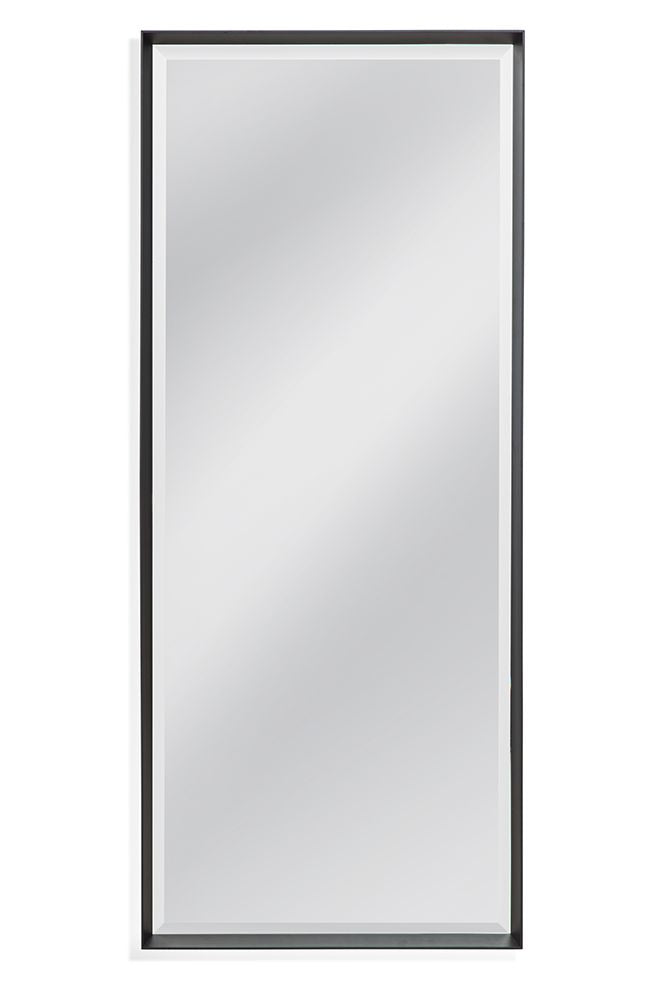 Bassett Mirror - Sloan 78" Matte Black Floor Mirror - M4527B view 1