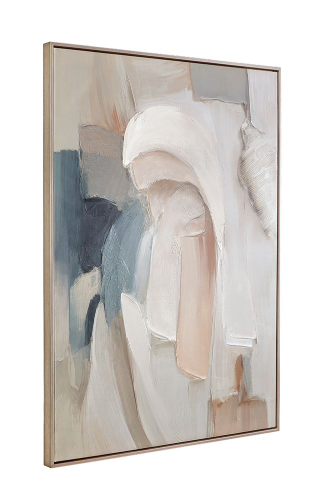 Bassett Mirror - Soft Contours I Neutral Abstract Framed Canvas - 7301-125 view 2