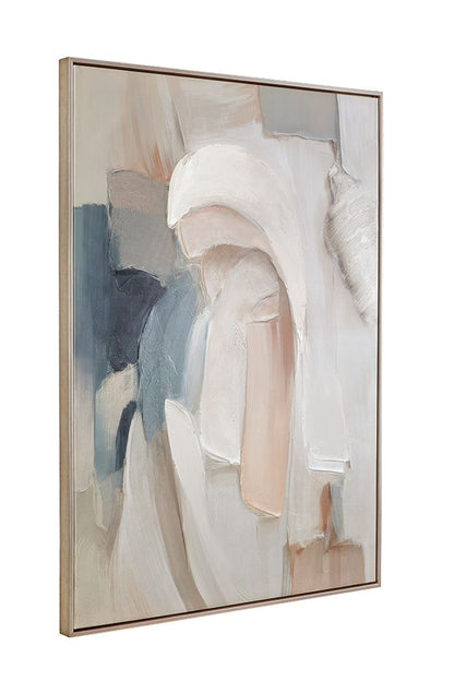 Bassett Mirror - Soft Contours I Neutral Abstract Framed Canvas - 7301-125 view 2