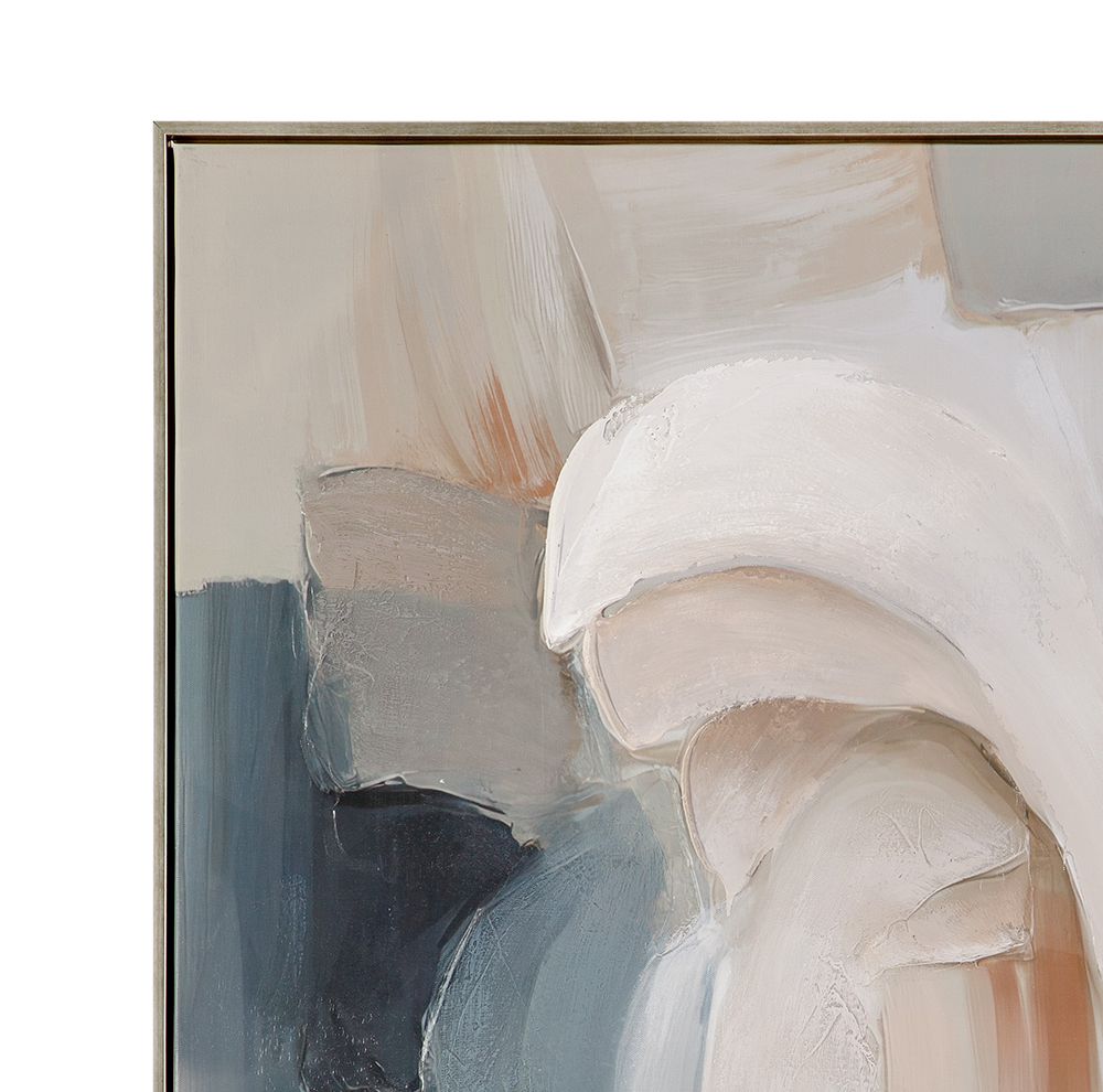 Bassett Mirror - Soft Contours I Neutral Abstract Framed Canvas - 7301-125 view 3