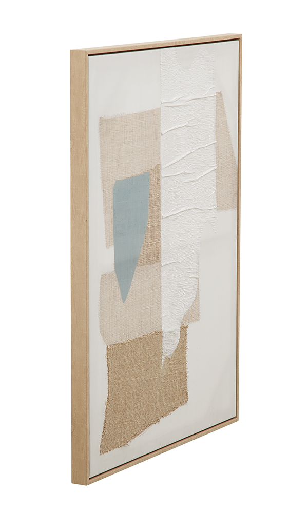 Bassett Mirror - Soft Geometry Blue Abstract Framed Canvas - 7301-118 view 2