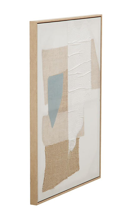 Bassett Mirror - Soft Geometry Blue Abstract Framed Canvas - 7301-118 view 2
