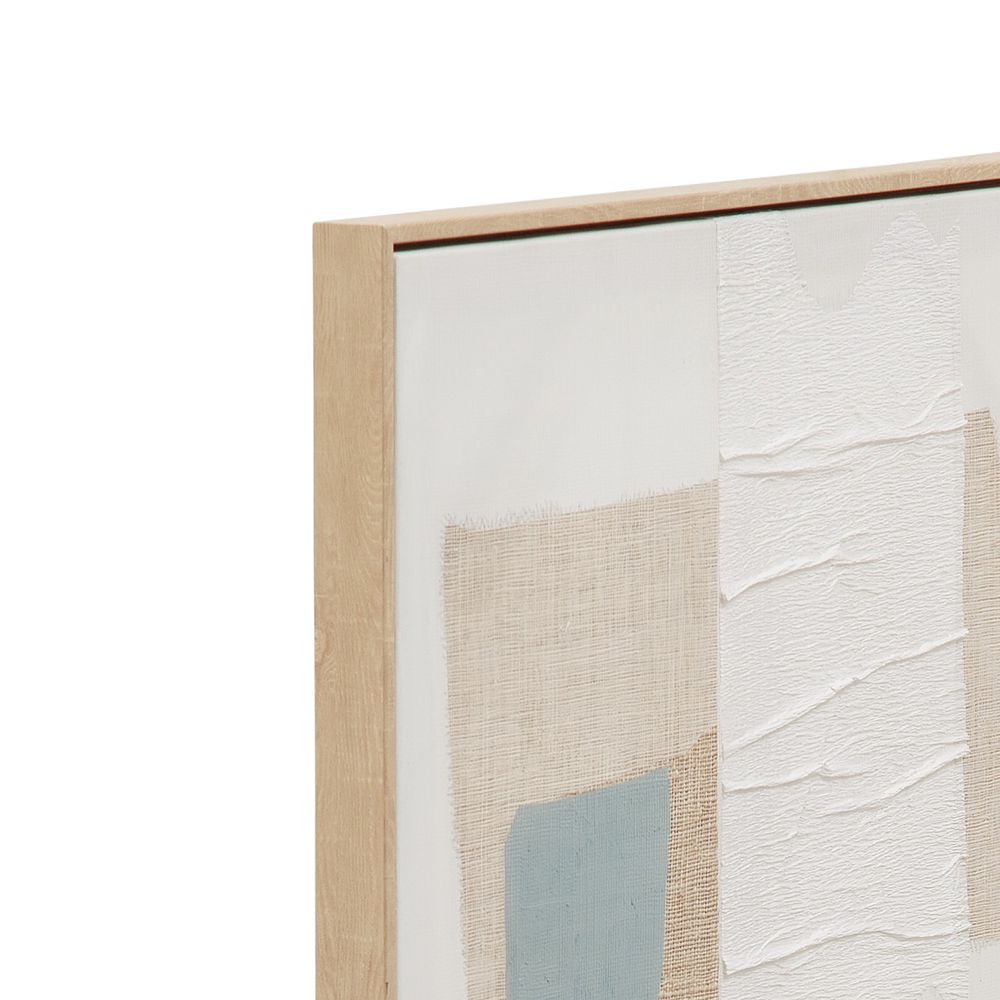 Bassett Mirror - Soft Geometry Blue Abstract Framed Canvas - 7301-118 view 3