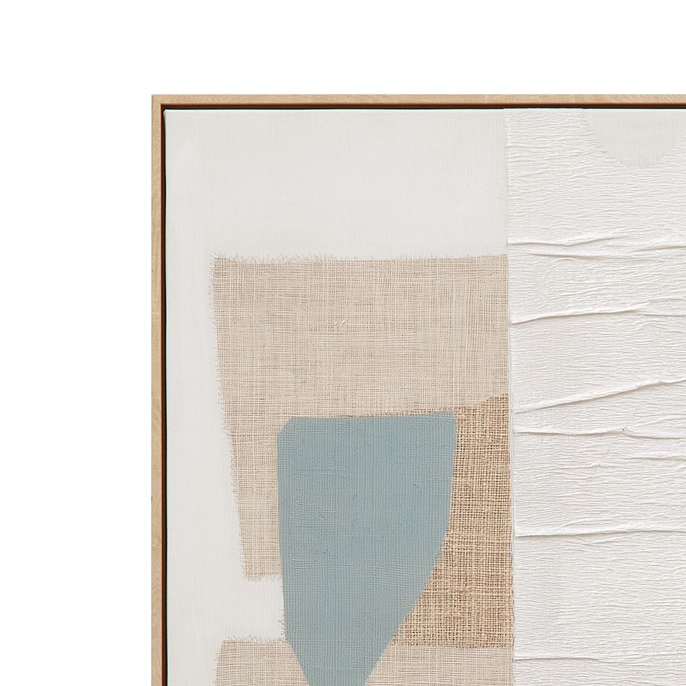 Bassett Mirror - Soft Geometry Blue Abstract Framed Canvas - 7301-118 view 4