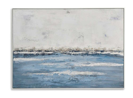 Bassett Mirror - Soft Waves Canvas Art - 7300-543EC veiw 1