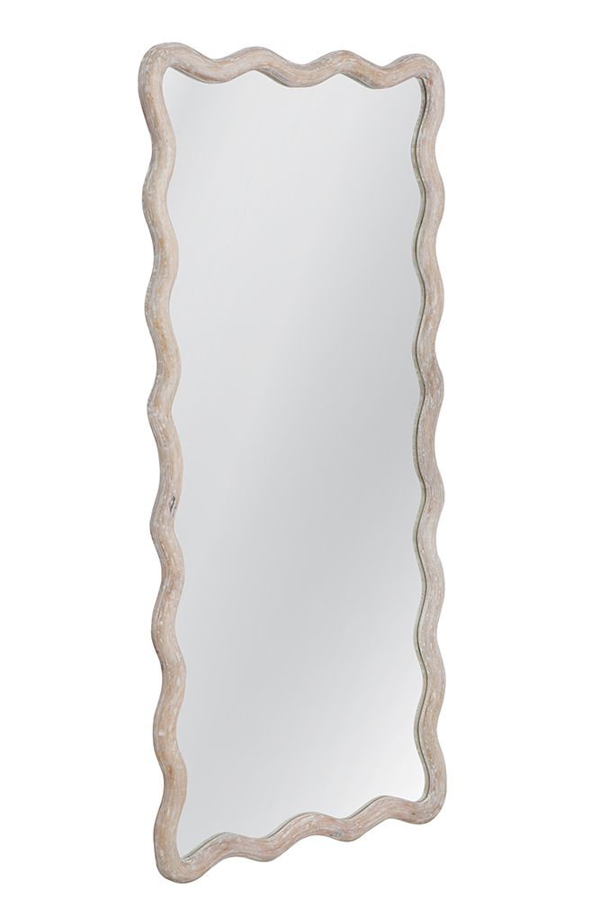 Bassett Mirror - Sonoma Large Whitewashed Wood Wall Mirror - M5396 view 2