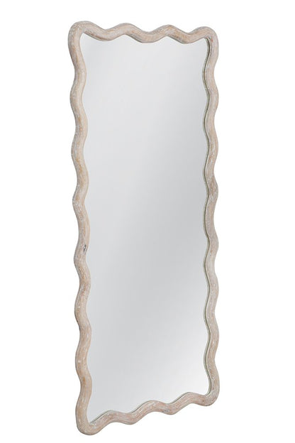 Bassett Mirror - Sonoma Large Whitewashed Wood Wall Mirror - M5396 view 2