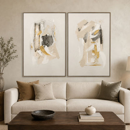 Bassett Mirror - Spencer Silver Framed Canvas (Set of 2) - 7301-087 view 5