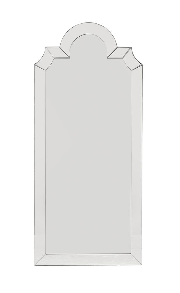 Bassett Mirror - Spica 80" Silver Arched Floor Mirror - M5227 view 1