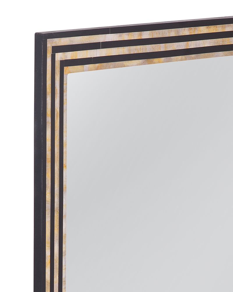 Bassett Mirror - Stepford 44" Black Rectangular Wall Mirror - M5214 view 3