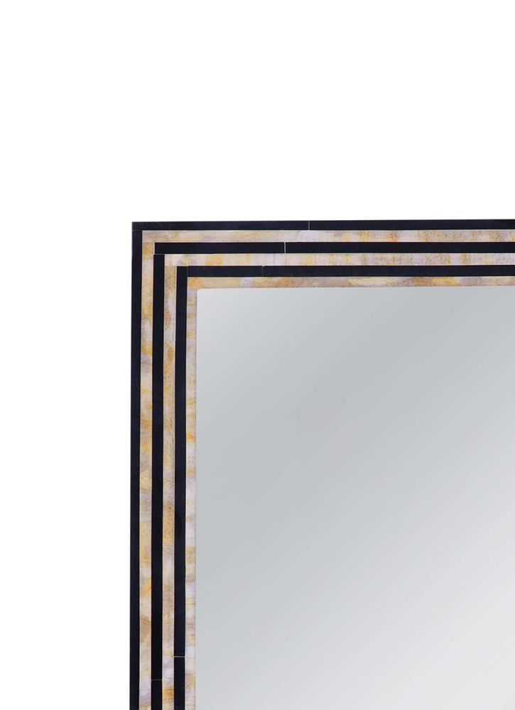 Bassett Mirror - Stepford 44" Black Rectangular Wall Mirror - M5214 view 4