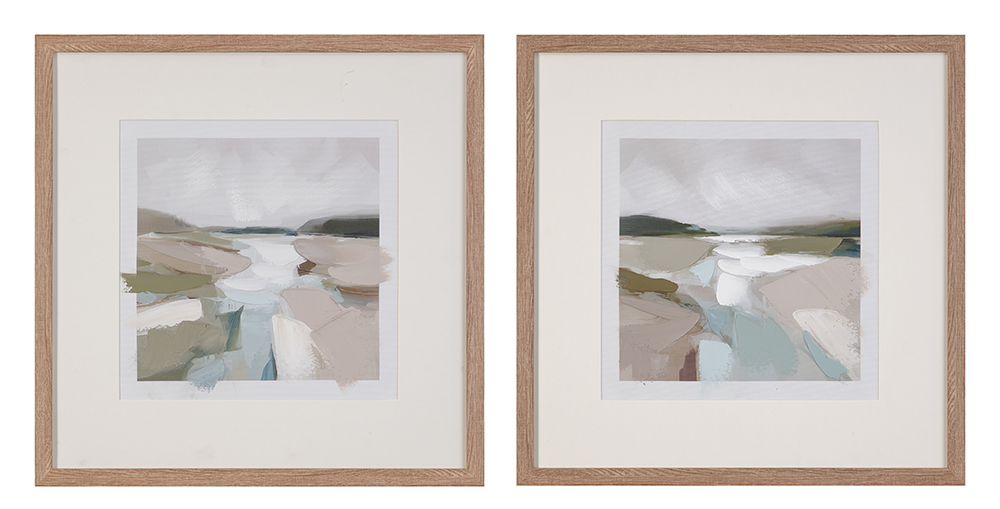 Bassett Mirror - Stillwater Green Landscape Framed Canvas (Set of 2) - 7301-121 view 1