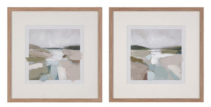 Bassett Mirror - Stillwater Green Landscape Framed Canvas (Set of 2) - 7301-121 view 1